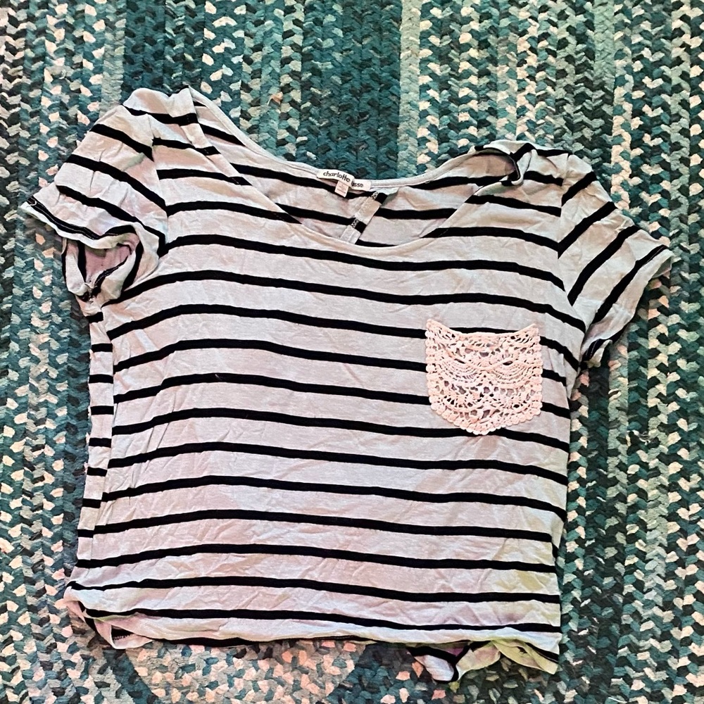 Semi open back crop top